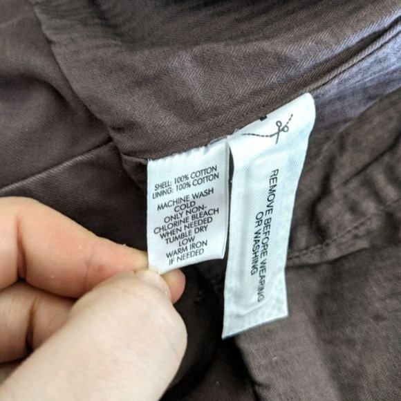 LOFT Taupe Urban Military Jacket 4P - Picture 7 of 7